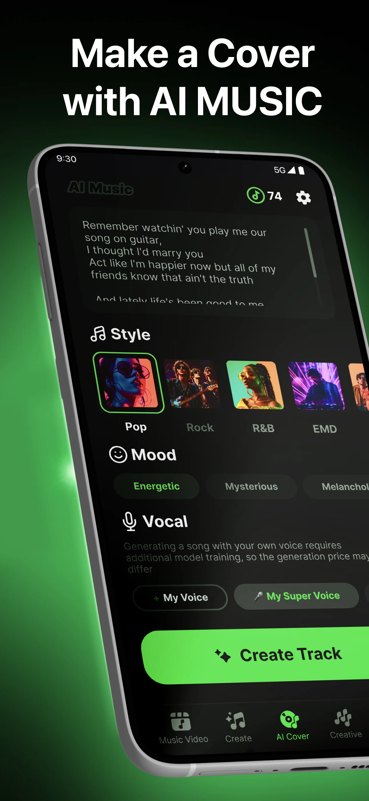 AI Music: Cover & Song Maker screenshot